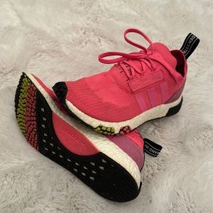 Adidas pink rare sneakers